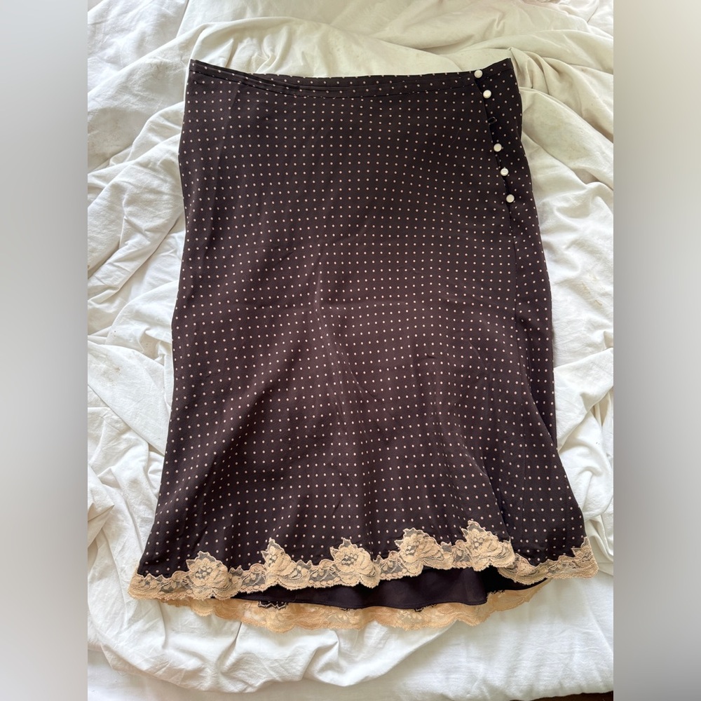 BCBG Silk Midi Skirt Sz 6